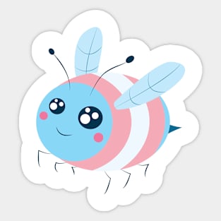 Trans Pride Bee Sticker